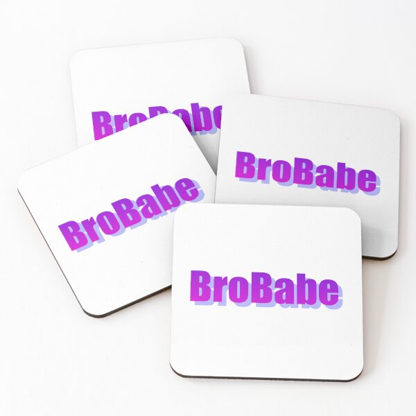 Item preview, Bro Babe funny word art sticker design designed and sold by SpookyTatBabe.
