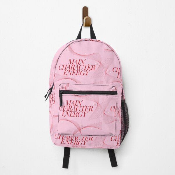 Item preview, Main Character Energy Red Pink Quote designed and sold by Magic Love Art Print.