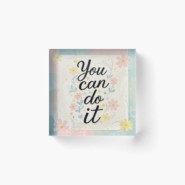 Item preview,  You Can Do It! Motivational illustration designed and sold by Vintage Designs +.
