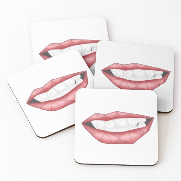 Item preview, trangle red lips with teeth designed and sold by BlissMarket.