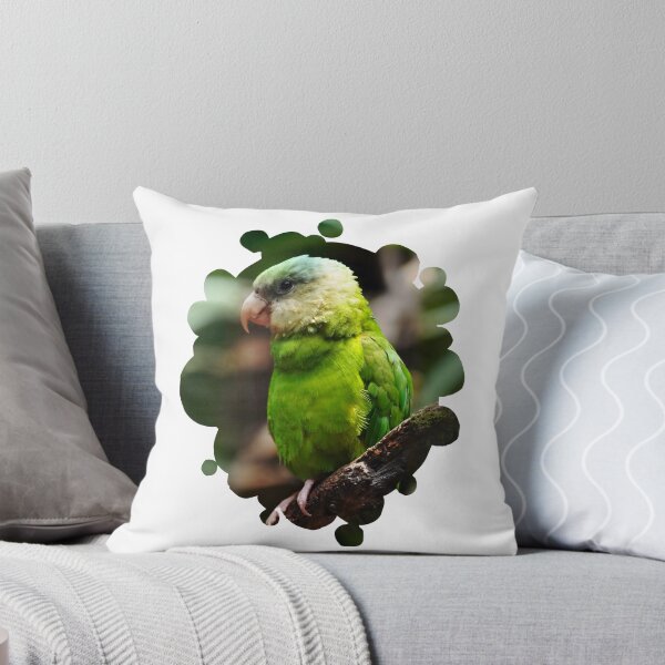 Item preview, Cute green parrot inside a splash designed and sold by trucomanx.