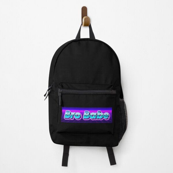 Item preview, 80’s Techno Retro Electronic Bro Babe funny word art sticker design designed and sold by SpookyTatBabe.