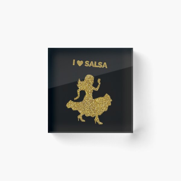 Item preview, I love Salsa (Gold Glitter Edition) designed and sold by asanaworld.
