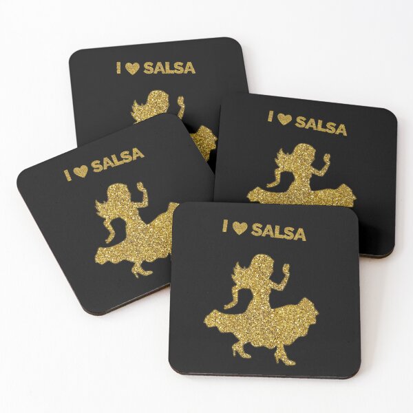 Item preview, I love Salsa (Gold Glitter Edition) designed and sold by asanaworld.