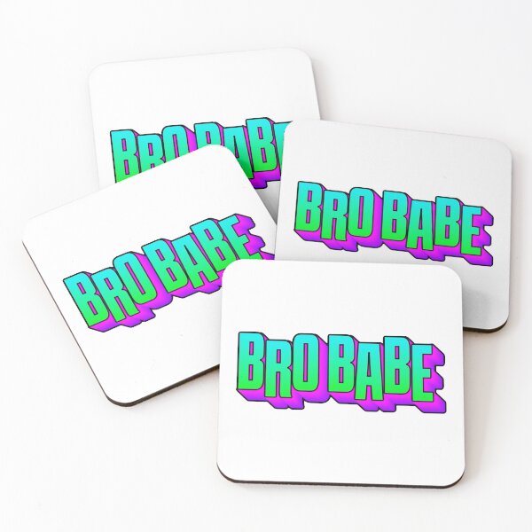 Item preview, Bro Babe funny word art sticker design designed and sold by SpookyTatBabe.