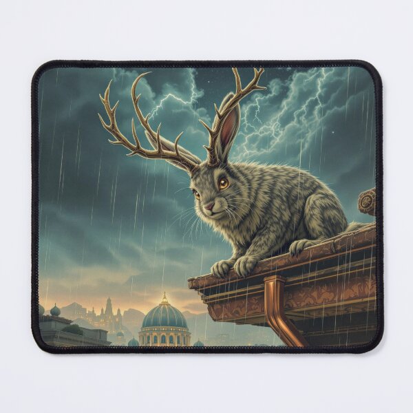 Item preview, Rooftop Jackalope designed and sold by HabitableMoons.