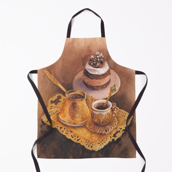 Item preview, Homemade watercolor coffee and a cake. designed and sold by Ekaterina Glazkova.