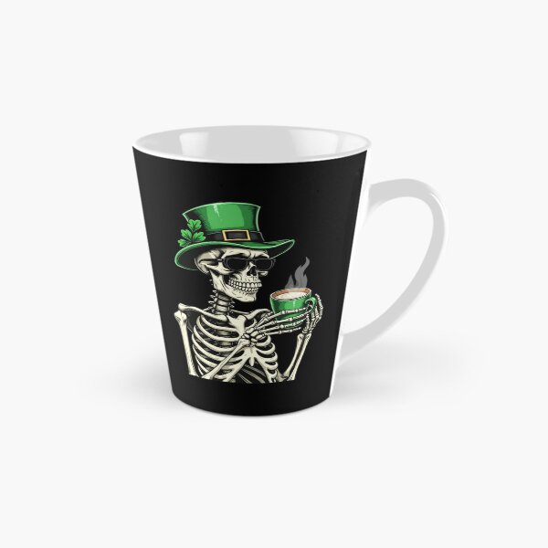 Item preview, Skeleton Leprechaun whit coffee designed and sold by jkrphoto.