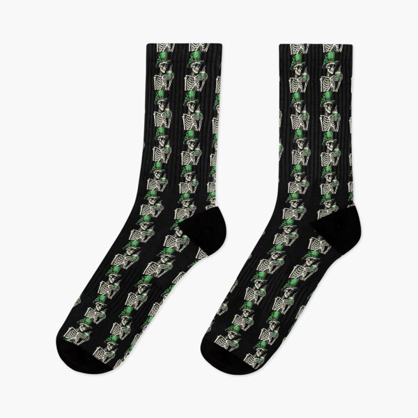 Item preview, Skeleton Leprechaun whit coffee designed and sold by jkrphoto.