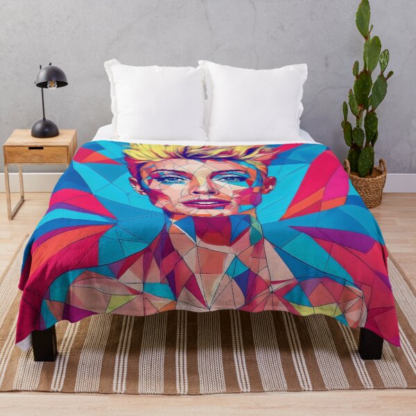 Item preview, Vivid 80's Retro style female portrait. designed and sold by Shoot-The-Moon.