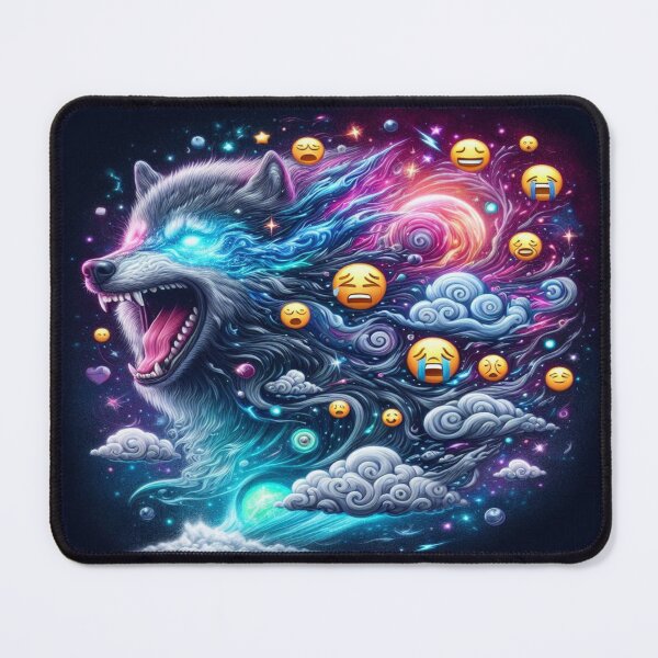 Item preview, Half Wolf, Half Crying Emoji Storm Falcon-Frequency Drop-Amalgamation Reloaded designed and sold by Imaginarium of Chaos falcon88 .