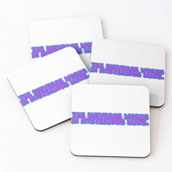 Item preview, The universe works in mysterious ways sticker design designed and sold by SpookyTatBabe.
