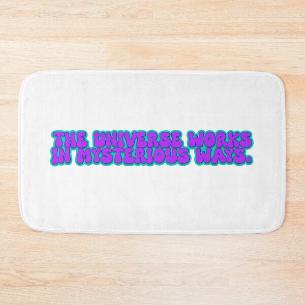 Item preview, The universe works in mysterious ways sticker design designed and sold by SpookyTatBabe.