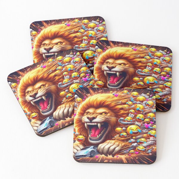 Item preview, Half Lion, Half Laughing Emoji Explosion Falcon-Frequency Drop-Amalgamation Reloaded designed and sold by Imaginarium of Chaos falcon88 .