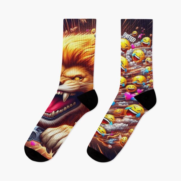 Item preview, Half Lion, Half Laughing Emoji Explosion Falcon-Frequency Drop-Amalgamation Reloaded designed and sold by Imaginarium of Chaos falcon88 .