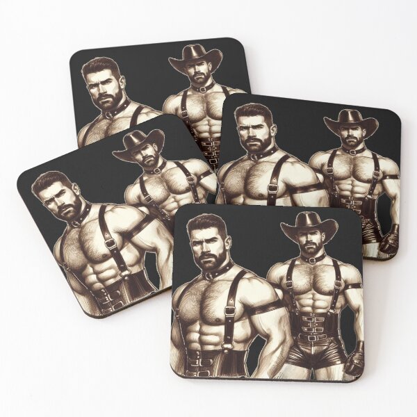 Item preview, Vintage Gay San Francisco Leather Cowboy Leder Pride Maverick Graphic Design designed and sold by ItsAKinkThing.