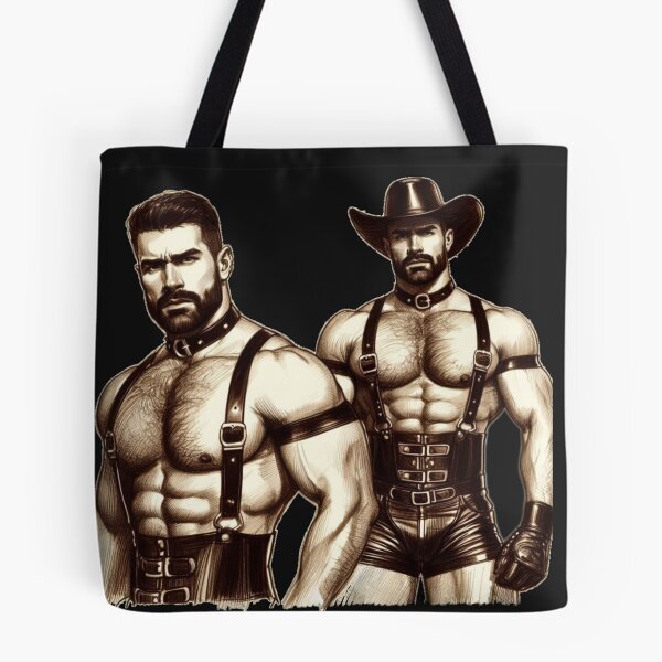 Item preview, Vintage Gay San Francisco Leather Cowboy Leder Pride Maverick Graphic Design designed and sold by ItsAKinkThing.