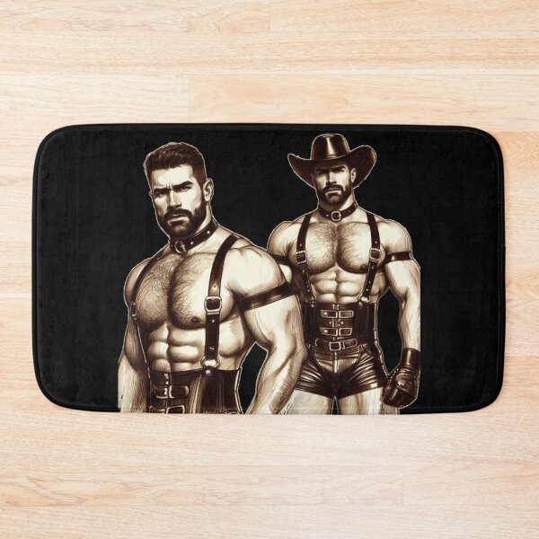 Item preview, Vintage Gay San Francisco Leather Cowboy Leder Pride Maverick Graphic Design designed and sold by ItsAKinkThing.