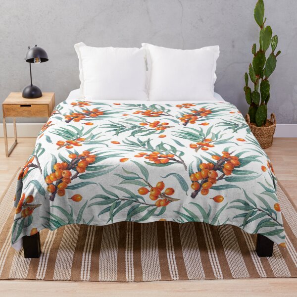 Item preview, sea buckthorn pattern designed and sold by ProkofievaArt.