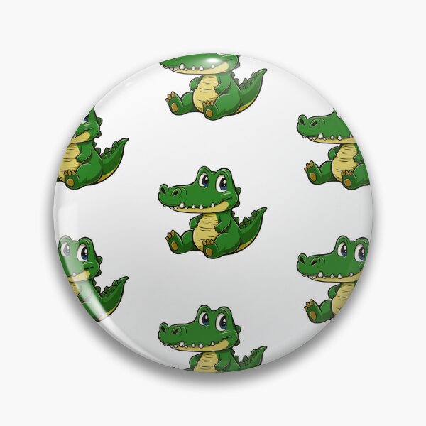 Item preview, Cute Seated Anime Crocodile designed and sold by ThreeftlyPicks.