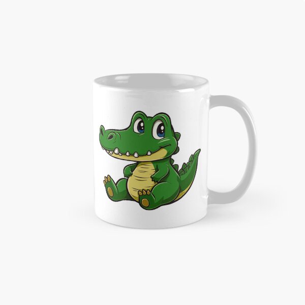 Item preview, Cute Seated Anime Crocodile designed and sold by ThreeftlyPicks.