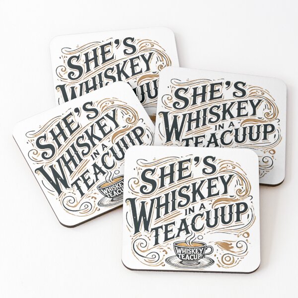 Item preview, She’s Whiskey in a Teacup - Typography Art designed and sold by EllsLittleStore.