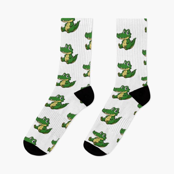 Item preview, Cute Seated Anime Crocodile designed and sold by ThreeftlyPicks.