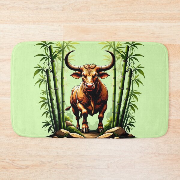 Item preview, Majestic Ox Standing Strong in Bamboo Forest designed and sold by Itsheartshop.
