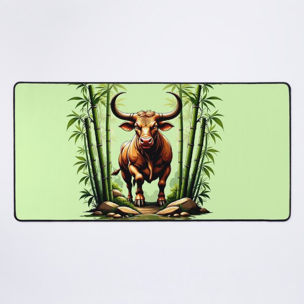 Item preview, Majestic Ox Standing Strong in Bamboo Forest designed and sold by Itsheartshop.