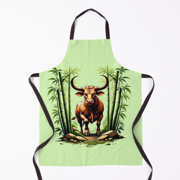 Item preview, Majestic Ox Standing Strong in Bamboo Forest designed and sold by Itsheartshop.