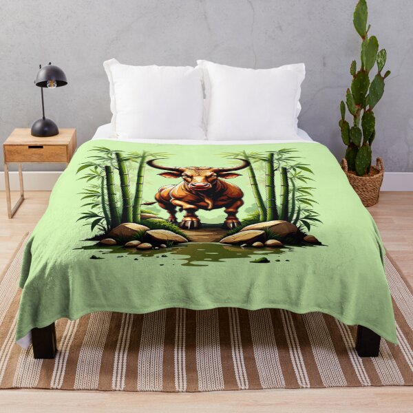Item preview, Majestic Ox Standing Strong in Bamboo Forest designed and sold by Itsheartshop.