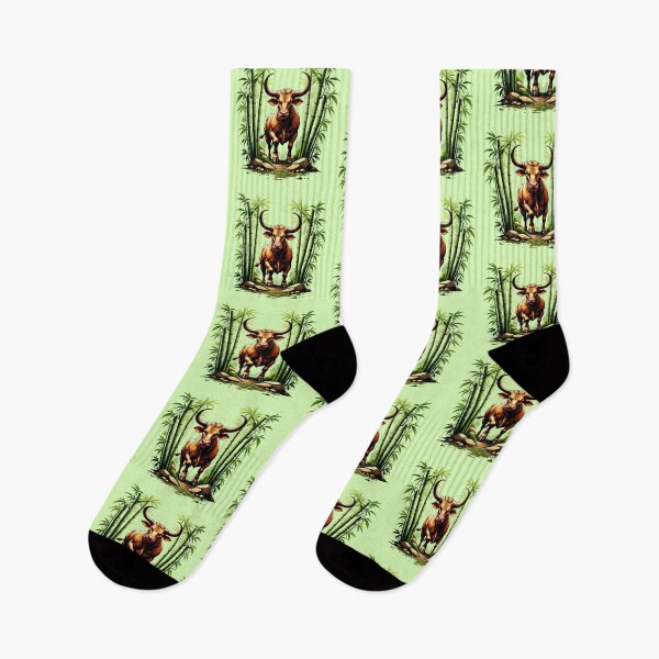Item preview, Majestic Ox Standing Strong in Bamboo Forest designed and sold by Itsheartshop.