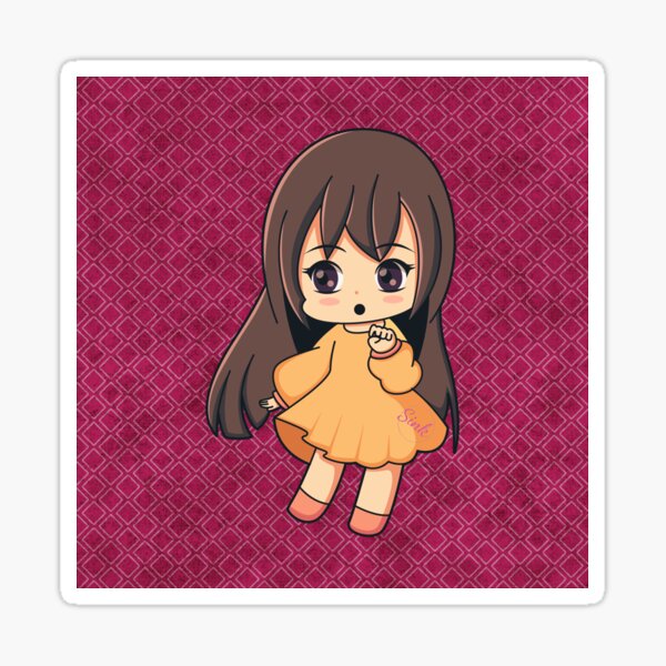 Item preview, Douce petite fille avec un fond rose pastel designed and sold by ARIES_89.