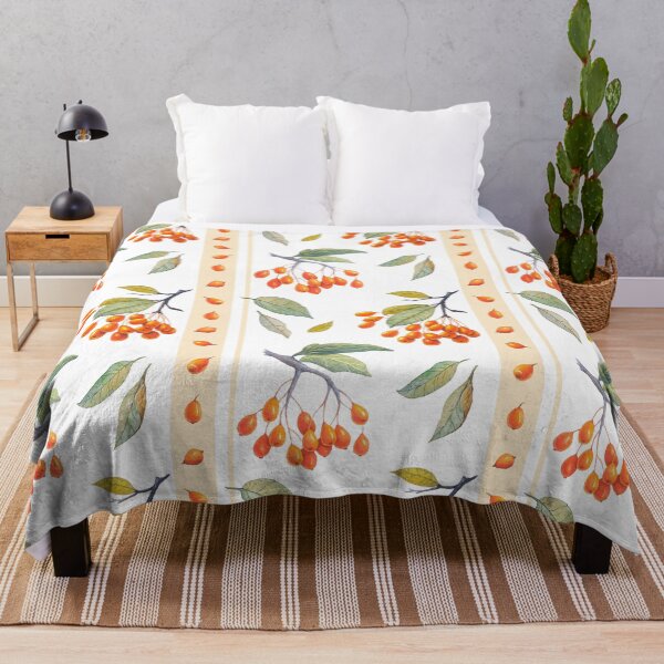 Item preview, sea buckthorn pattern designed and sold by ProkofievaArt.