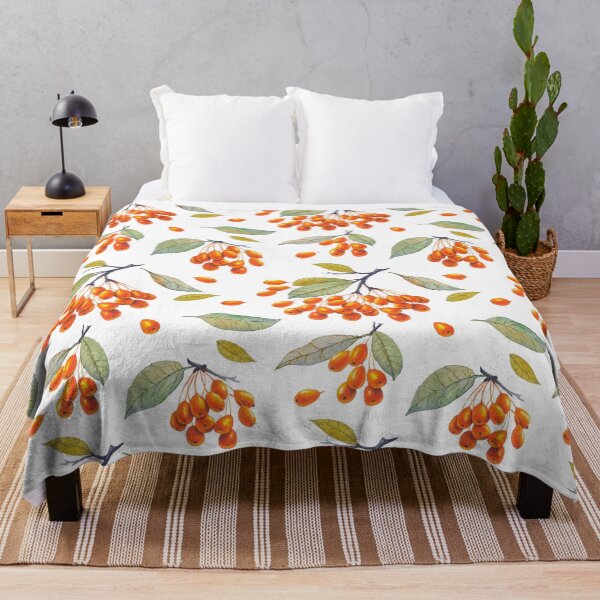 Item preview, sea buckthorn pattern designed and sold by ProkofievaArt.