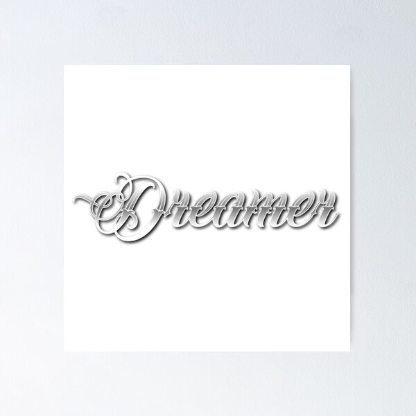 Item preview, Dreamer tattoo script font sticker designed and sold by SpookyTatBabe.