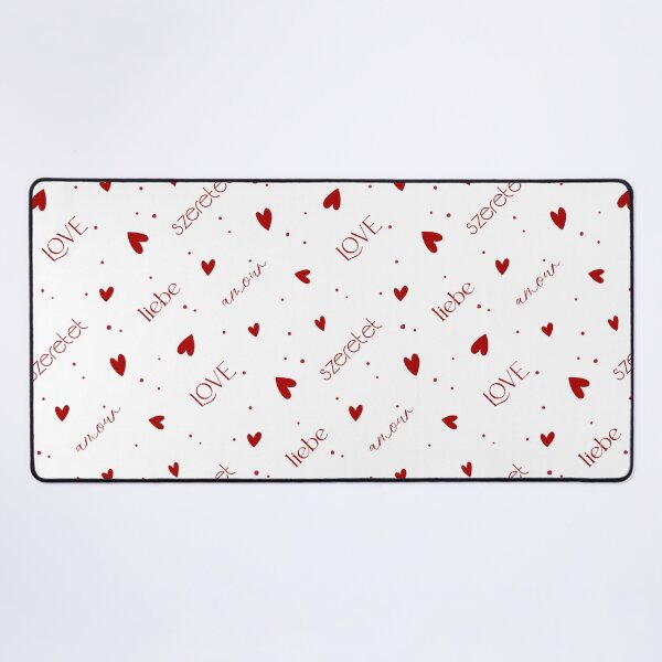 Item preview, Multilingual Love Hearts seamless pattern designed and sold by milyblooms.