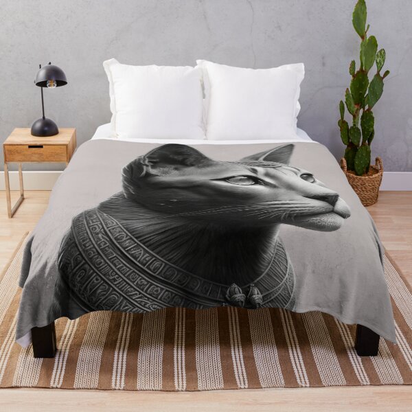 Item preview, Charcoal style Egyptian God Cat designed and sold by lascositasdetri.