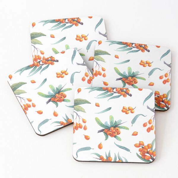 Item preview, sea buckthorn pattern designed and sold by ProkofievaArt.