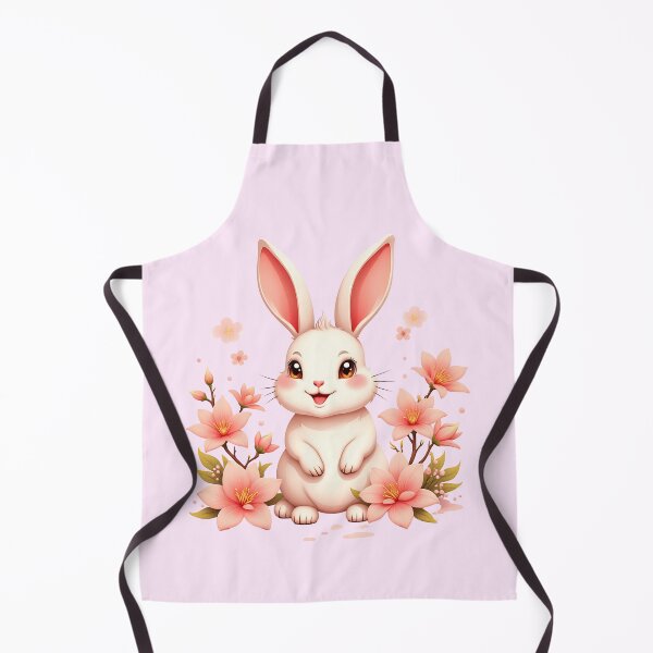 Item preview, Cute Pastel Rabbit With Peach Blossoms designed and sold by Itsheartshop.