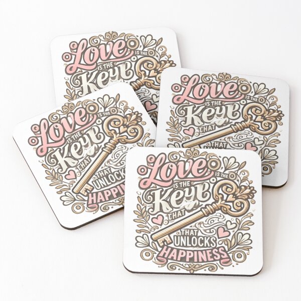 Item preview, Love is the Key to Happiness – Romantic Valentine’s Design designed and sold by EllsLittleStore.