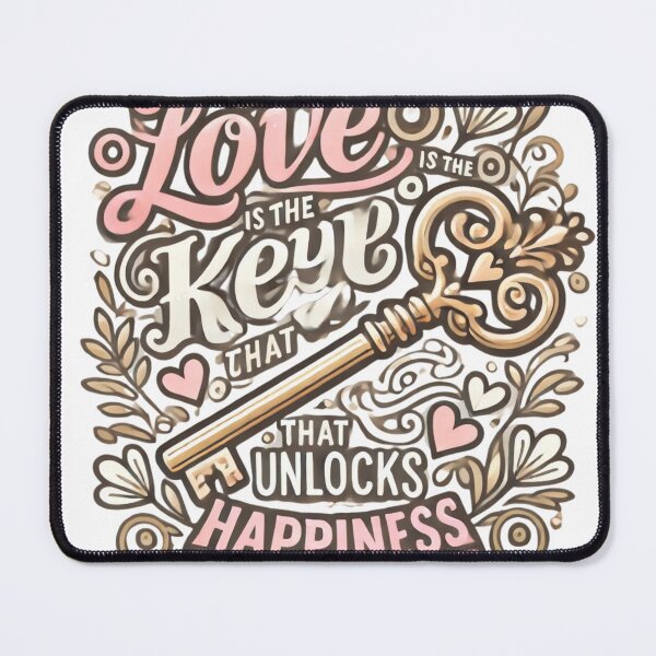 Item preview, Love is the Key to Happiness – Romantic Valentine’s Design designed and sold by EllsLittleStore.