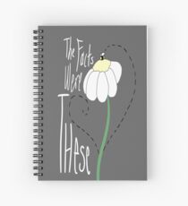 Cuaderno de espiral Los hechos fueron estos: empujar a las margaritas