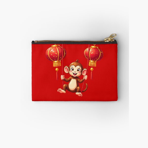 Item preview, Funny Monkey Swinging from Red Lanterns designed and sold by Itsheartshop.