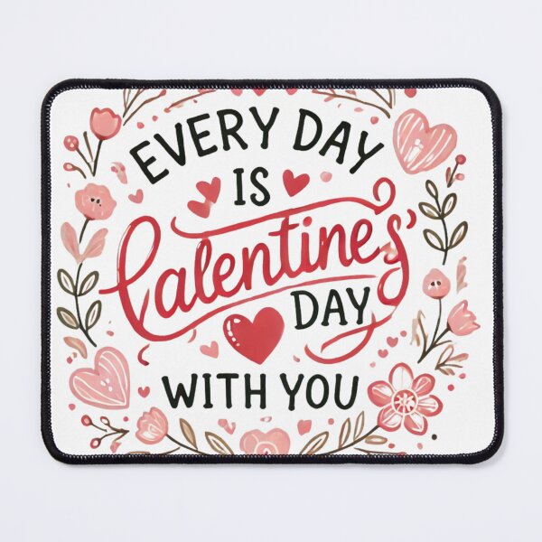 Item preview, Every Day is Valentine’s Day with You - Romantic Love Quote designed and sold by EllsLittleStore.