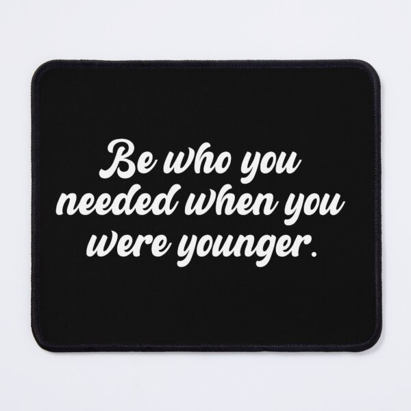 Item preview, Be who you needed when you were younger retro font sticker designed and sold by SpookyTatBabe.