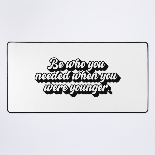 Item preview, Be who you needed when you were younger retro font sticker designed and sold by SpookyTatBabe.