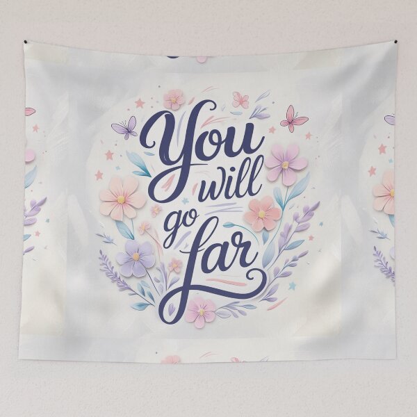 Item preview, You will go far! Motivational illustration designed and sold by Vintage Designs +.