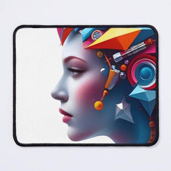 Item preview, Colorful mean modern face girl designed and sold by RiteshCenter .