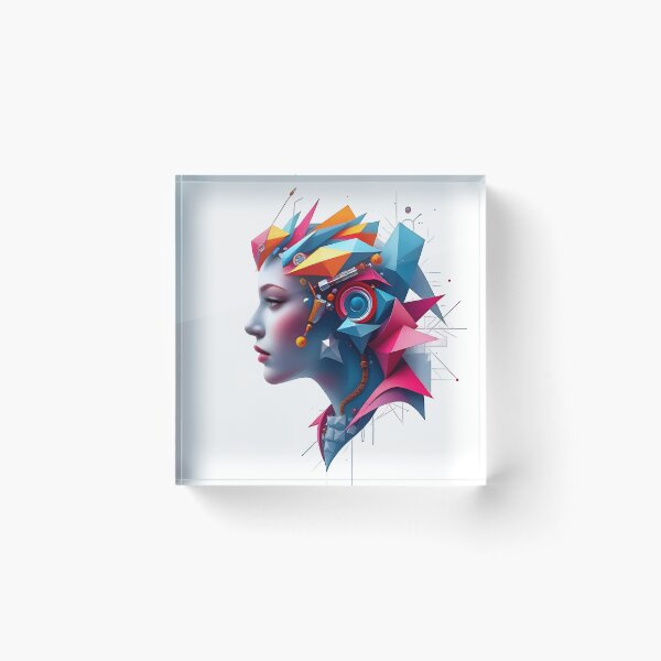 Item preview, Colorful mean modern face girl designed and sold by RiteshCenter .